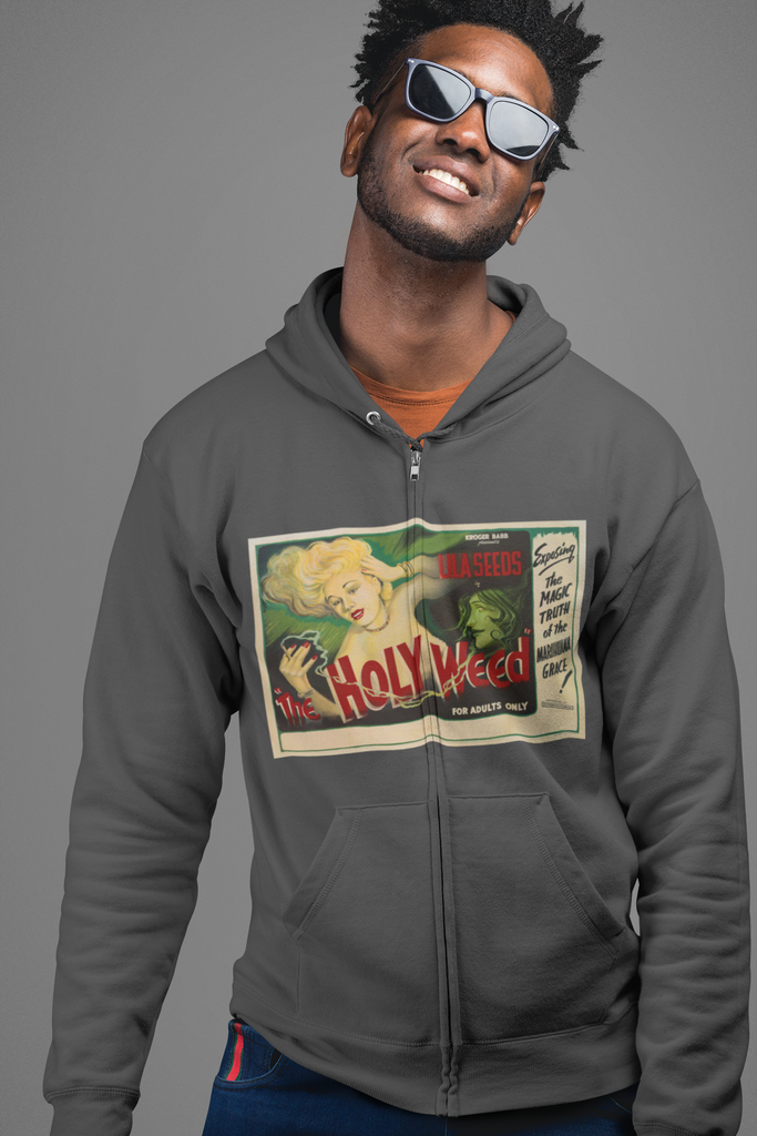 VCC Unisex Heavy Blend™ Full Zip Hooded Sweatshirt / Holy Weed Printify