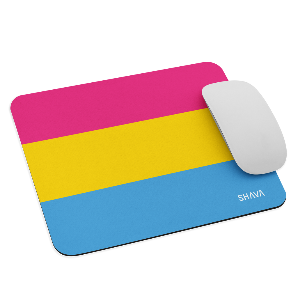 LGBTQ Accessories Mouse pad / Celebrating Pansexual Flag SHAVA