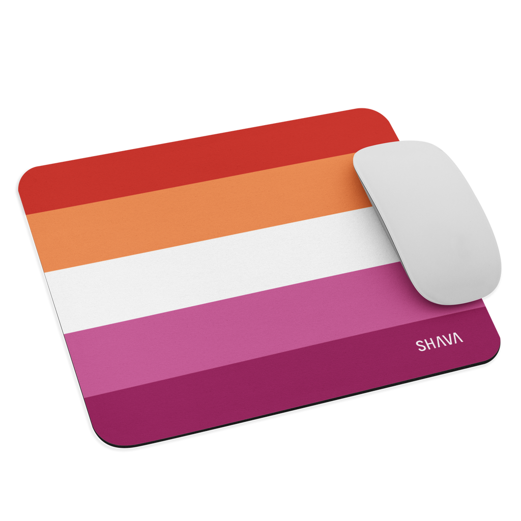 LGBTQ Accessories Mouse pad / Celebrating Lesbian Flag SHAVA