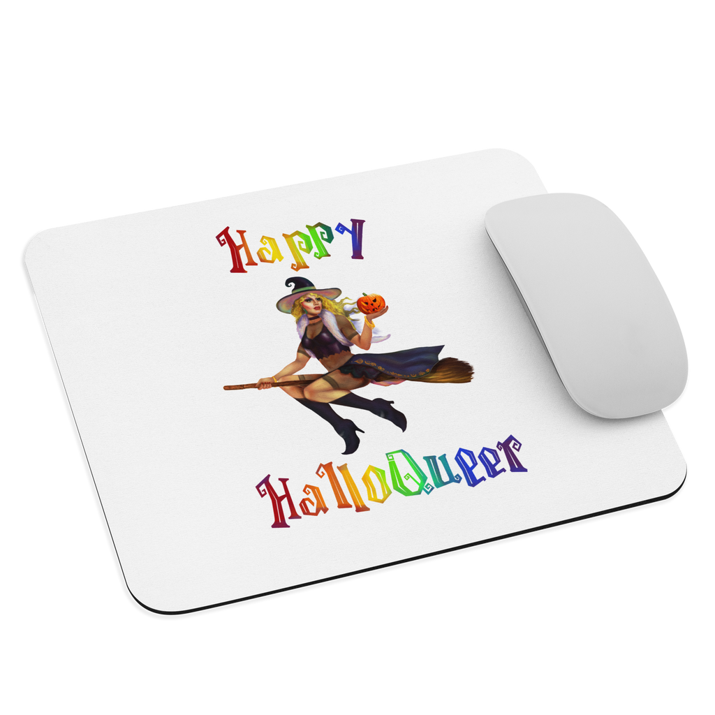 Transgender Halloween Mouse pad-Trans Pride LGBT Halloween/Happy HalloQueer SHAVA