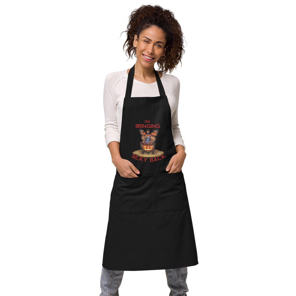 Halloween/Organic cotton apron/Sexy Back SHAVA