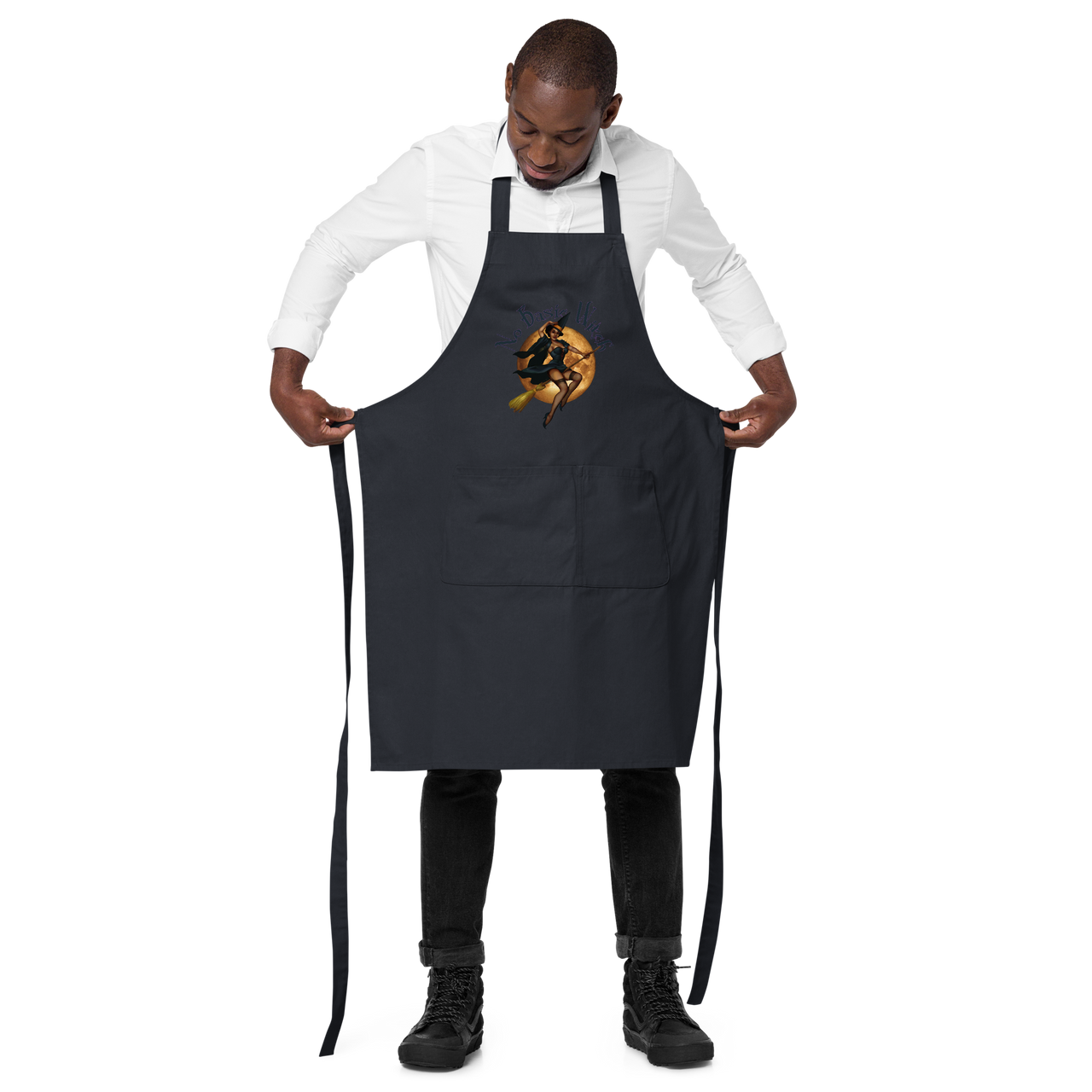 Halloween/Organic cotton apron/Big Witch Energy SHAVA