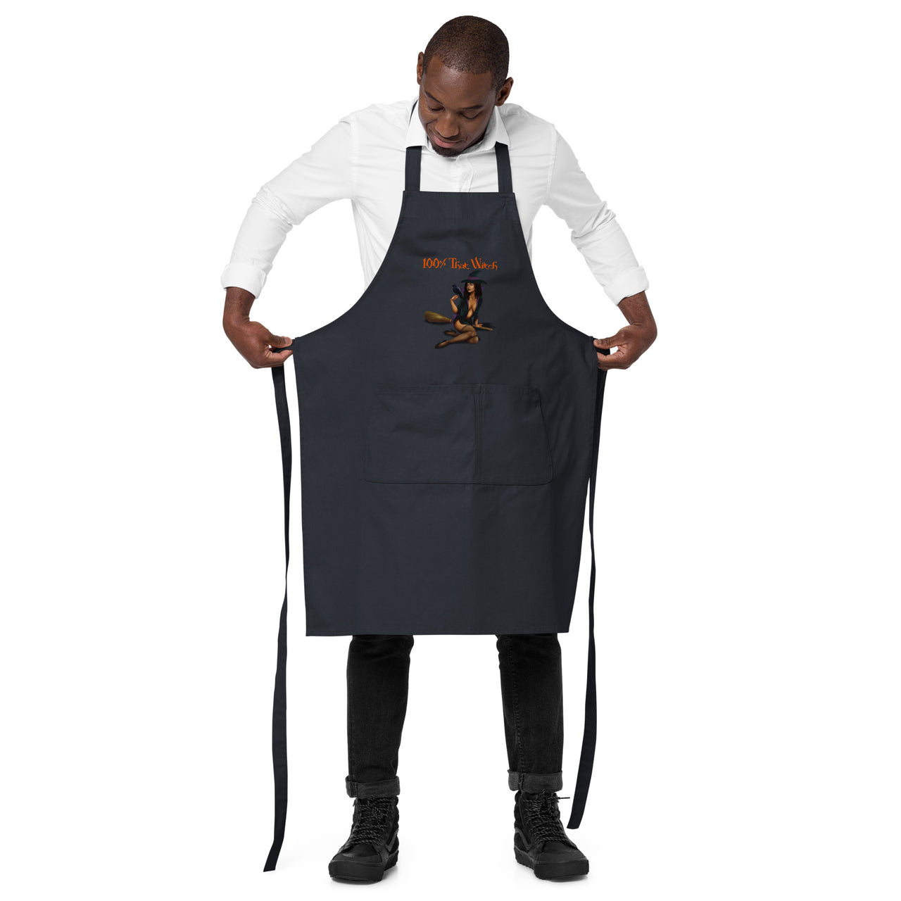 Halloween/Organic cotton apron/100% That Witch SHAVA