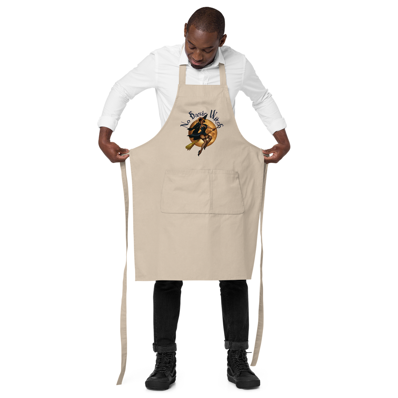 Halloween/Organic cotton apron/Big Witch Energy SHAVA