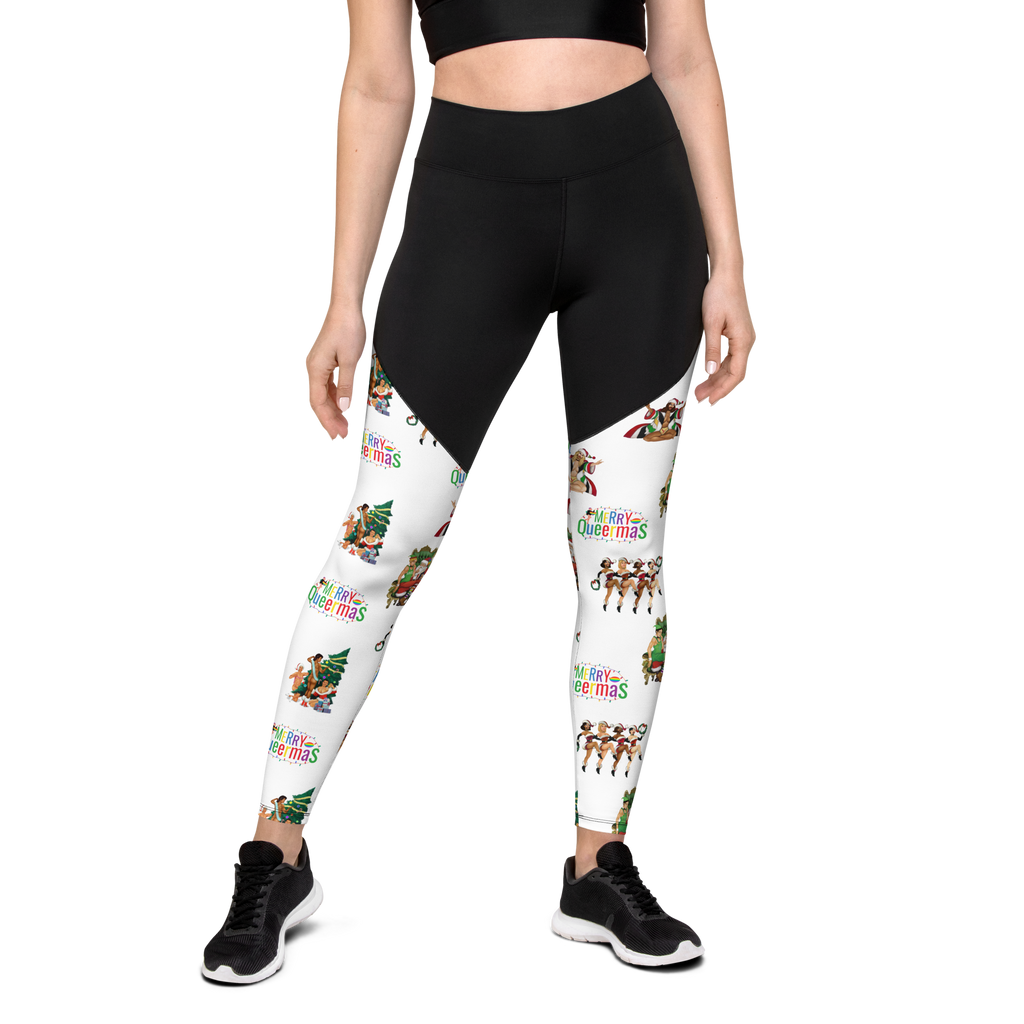 Christmas LGBTQ Compression Fabric Sports And Workout Leggings SHAVA