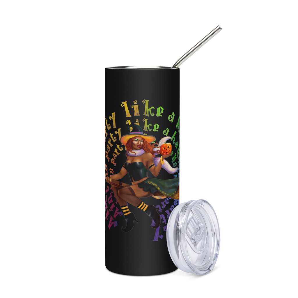 Transgender Halloween Stainless steel tumbler-Trans Pride LGBT Halloween/No Party SHAVA