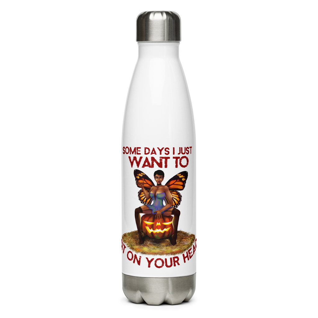 Halloween/Stainless Steel Water Bottle/Sit On Your Head SHAVA