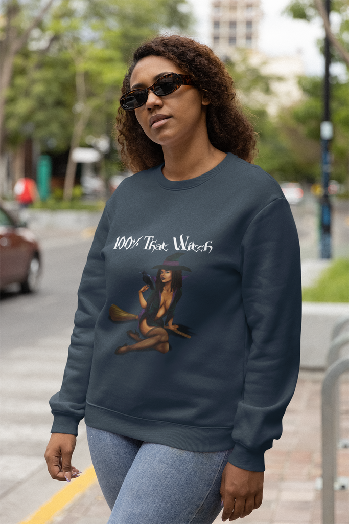 Halloween/Unisex Sweatshirt/100% That Witch SHAVA