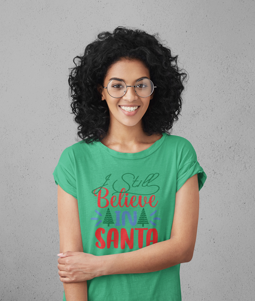 Classic Unisex Christmas T-shirt - I Still Believe Printify