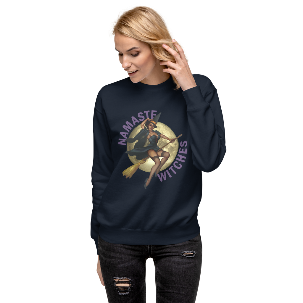 Halloween/Unisex Sweatshirt/Namaste Witches SHAVA