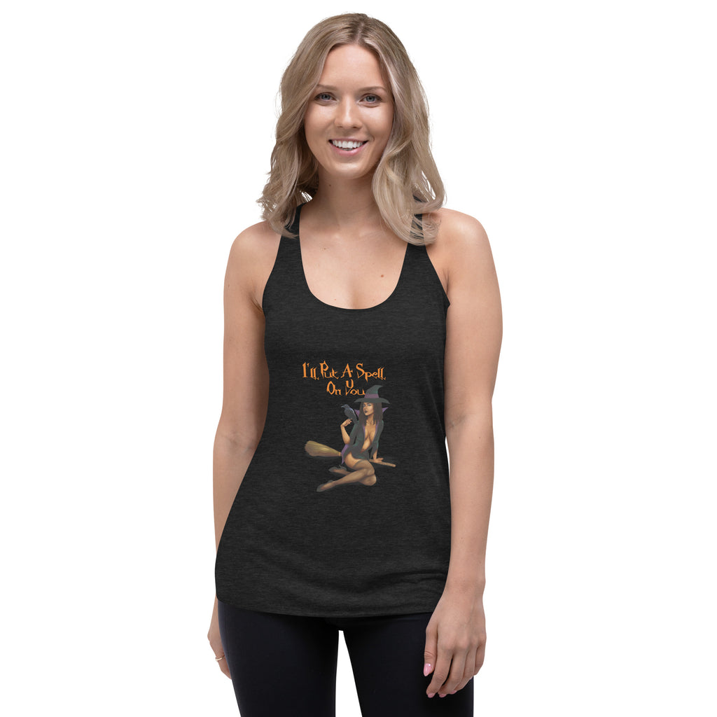 Halloween/Women's Racerback Tank/ I will Put a Spell on you SHAVA